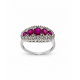 Pre Owned 18ct White Gold Ruby and Diamond Ring ZC201